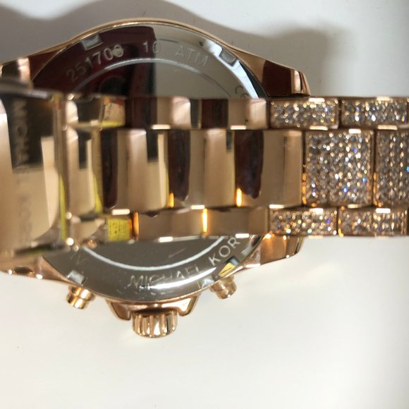 Max BLING AUTHENTIC Michael Kors MK6452 Wren Glitz Watch MSRP$495 RARE Worn Once
